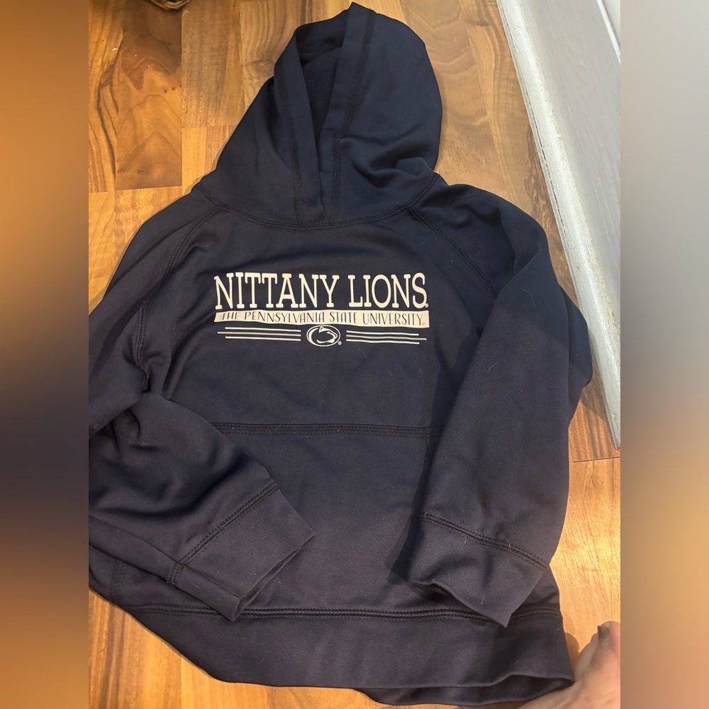 Penn State Nittany Lions Navy Hoodie 5/6 Toddler great preowned condition